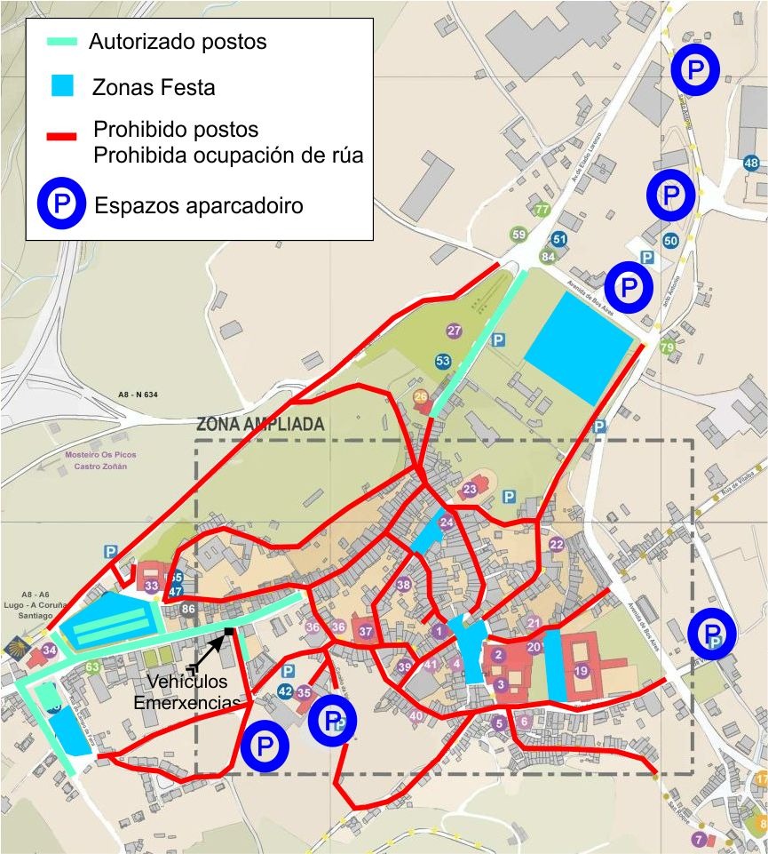 Distribución de espacios en As San Lucas