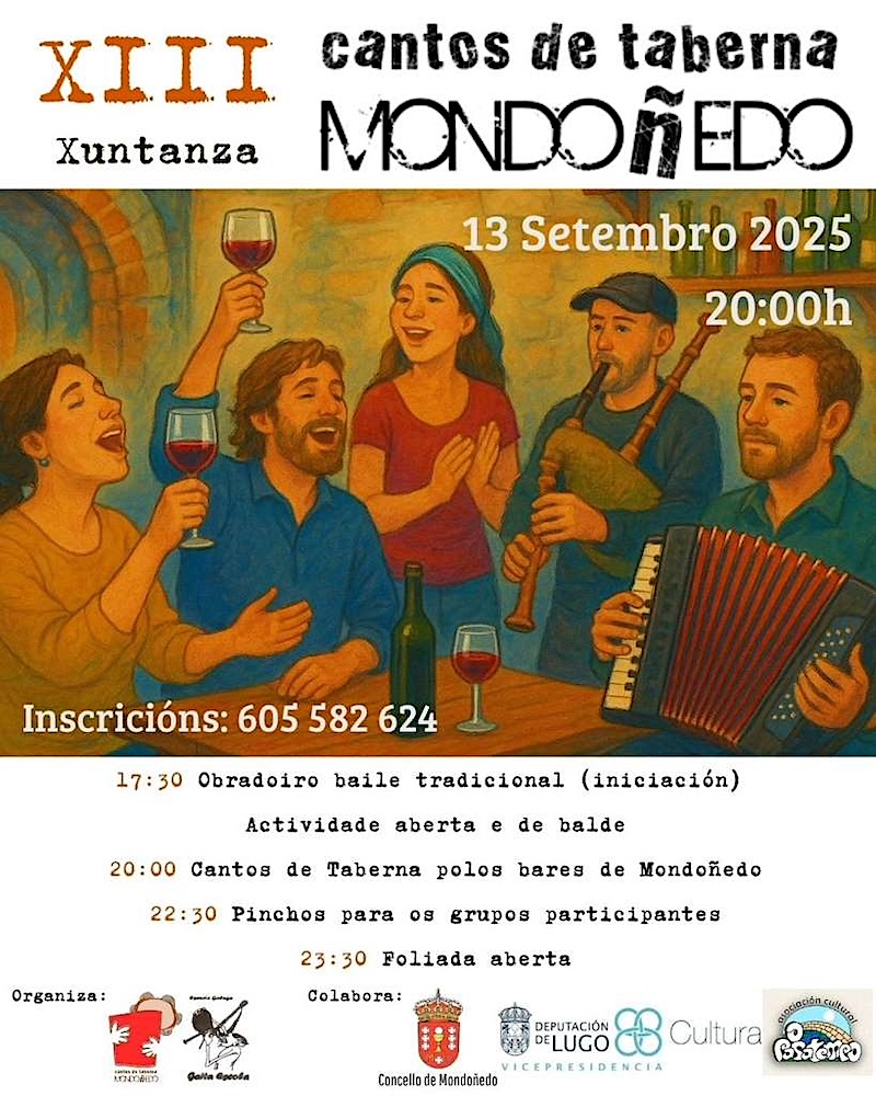 Cartel XIII Cantos de Taberna