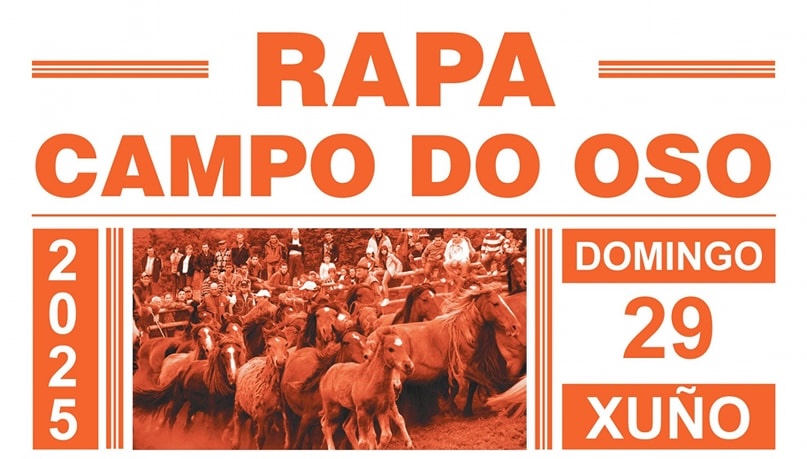 La Rapa das Bestas de Campo do Oso se celebra el domingo 29 de junio