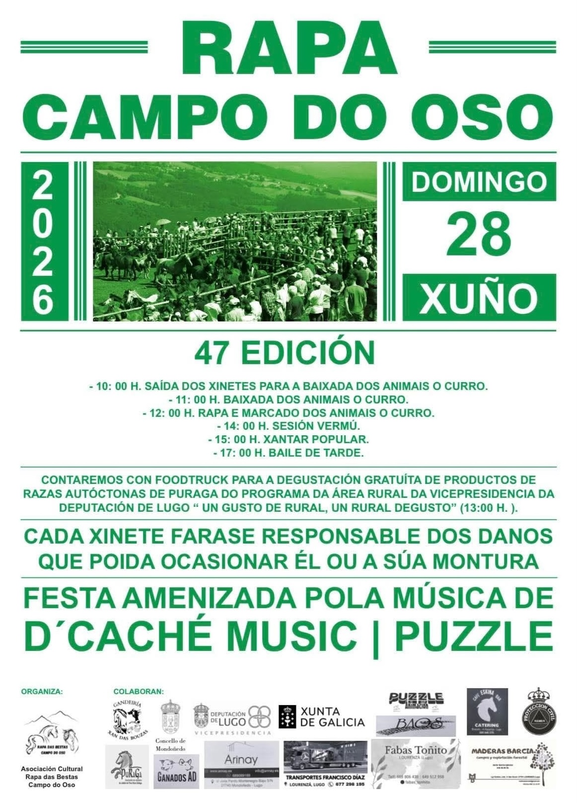 Cartel Rapa das Bestas 2026