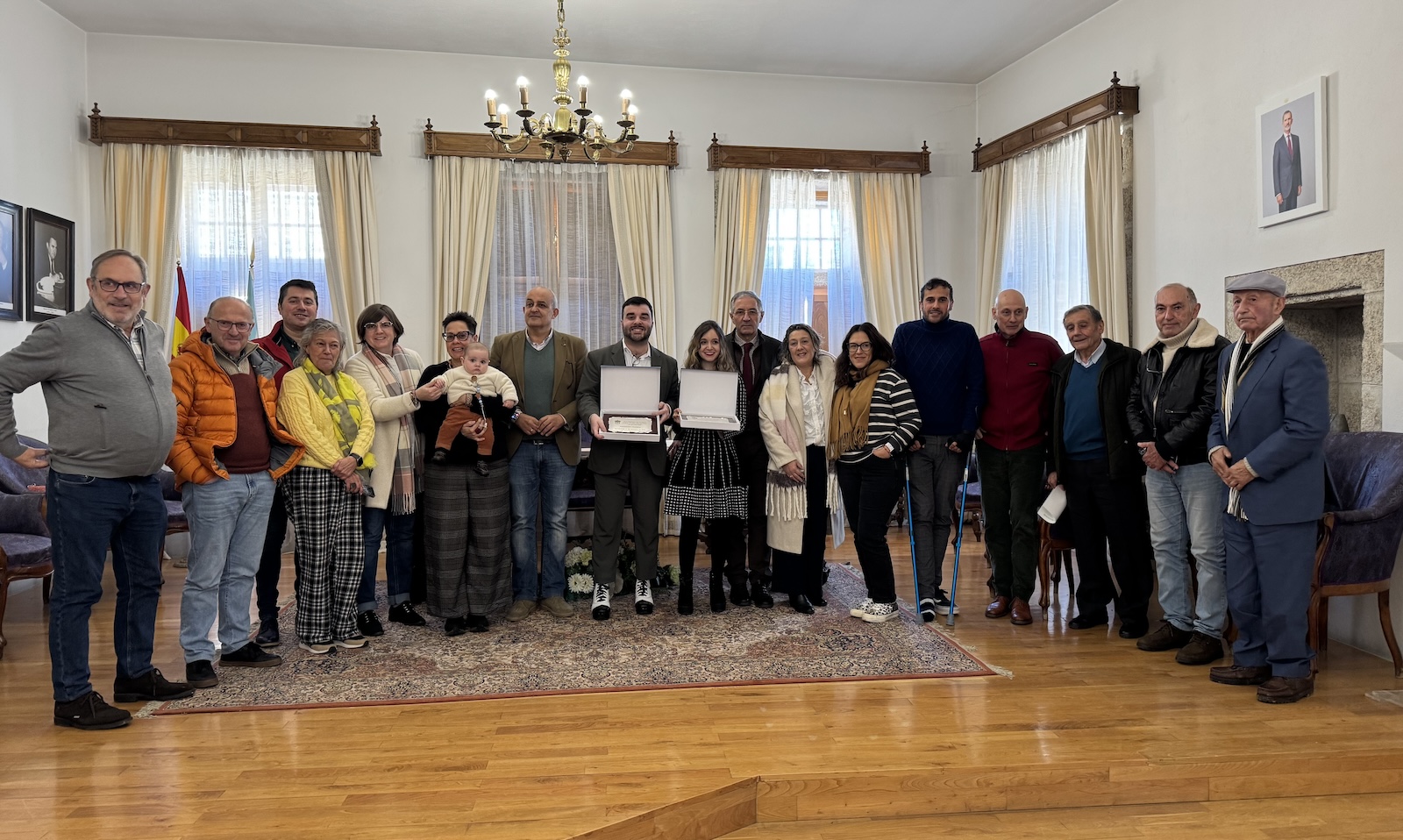 Foto de familia en la entrega de premios