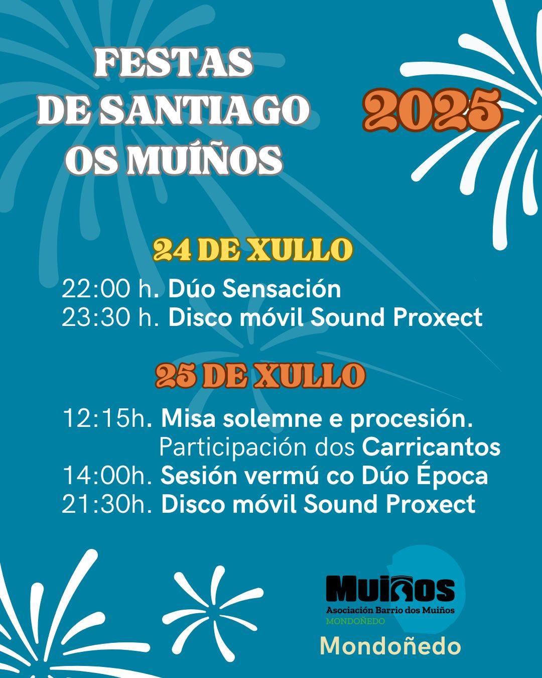 Cartel fiestas Santiago 2025