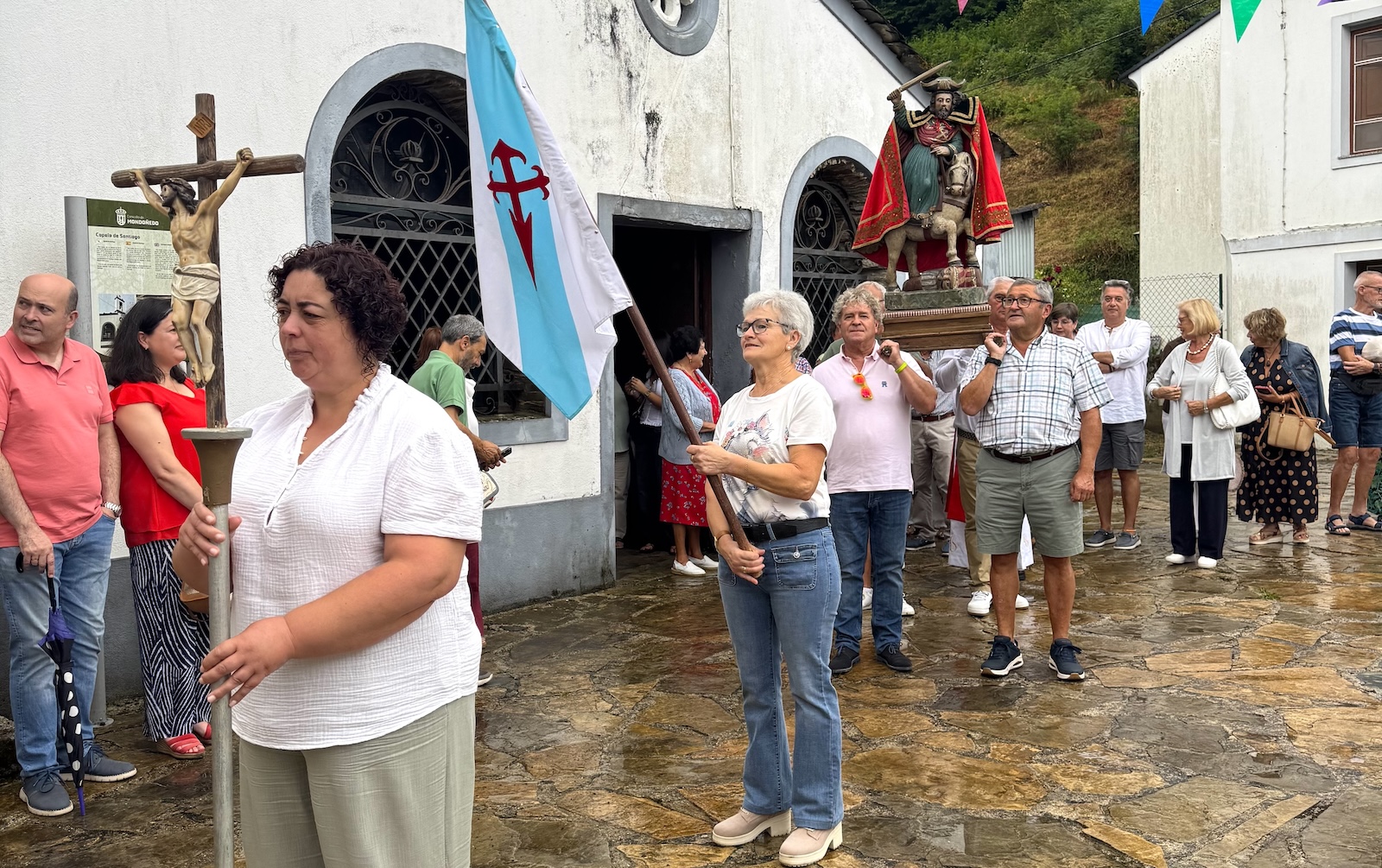 Celebraciones del día de Santiago en el barrio de Os Muíños