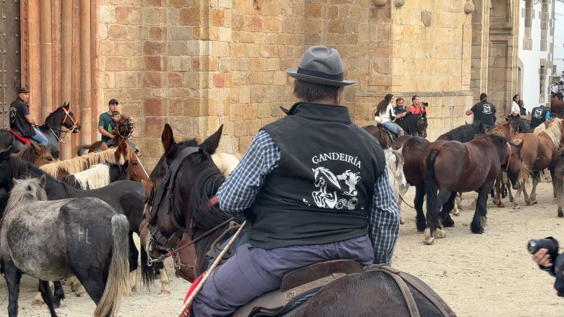 Bajada de los caballos en As San Lucas