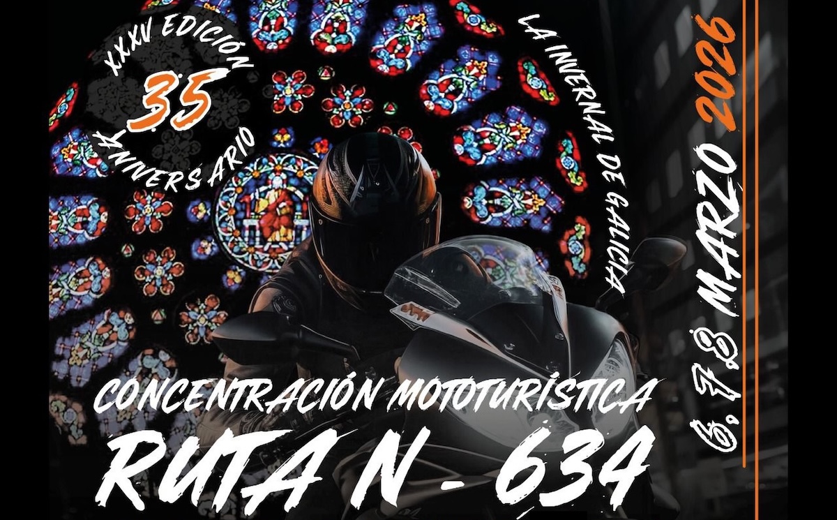 Concentración de motos en Mondoñedo